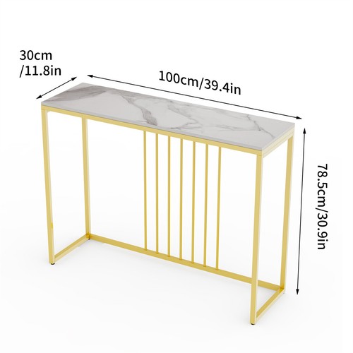 Modern console table - console, white