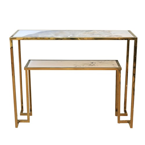Sintered stone coffee console - stone,