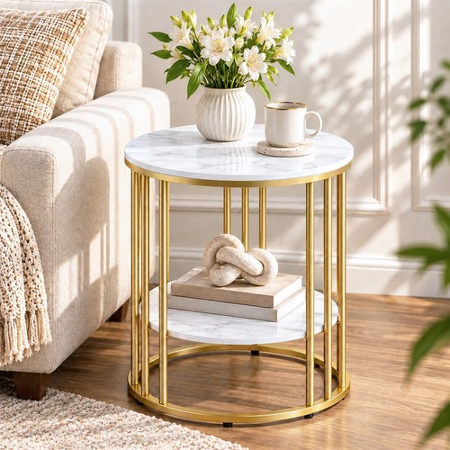 Modern round end - table, 16"