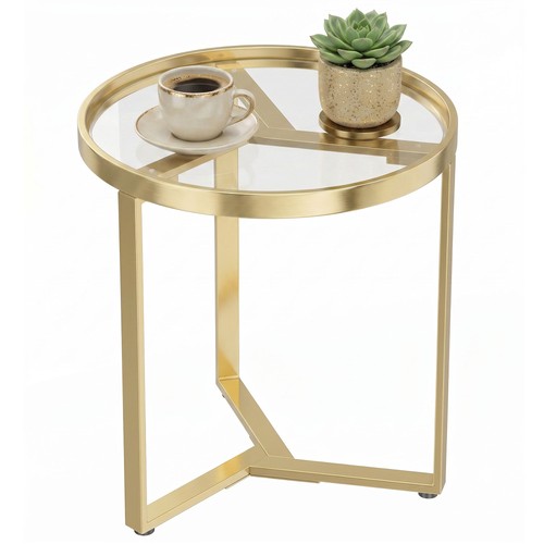 Homcom round side table - homcom,