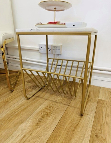 Gold white metal - &, table
