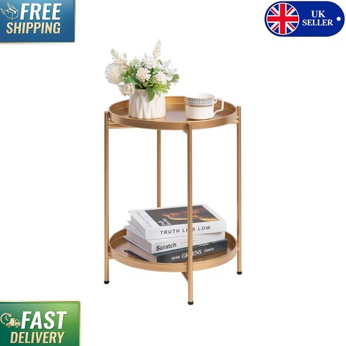 Modern gold side table with - modern,