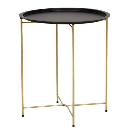 Contemporary black tray table - black,