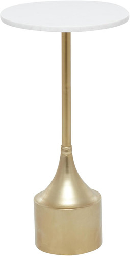 Gold metal side table - table, with
