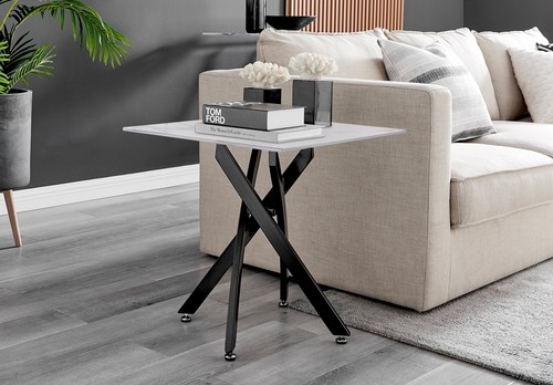 Leonardo side table white - table,