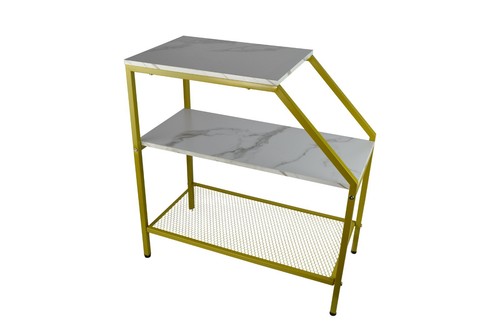 Gold metal and white - 24",