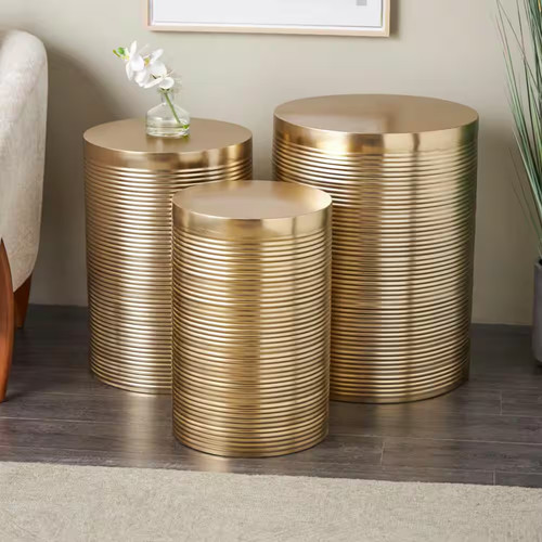 Gold metallic ribbed - 18,